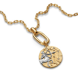 Charm Medallion XL Sagittario "Vivere Est Audere"