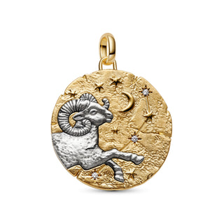 Charm Medallion XL Ariete "Acta Non Verba"
