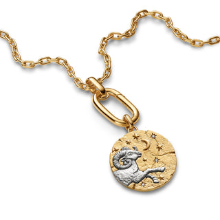 Charm Medallion XL Ariete "Acta Non Verba"