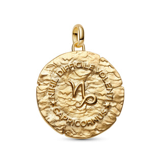 Charm Medallion XL Capricorno "Nihil Difficile Volenti"