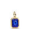 Blue Hexagonal Stone Dangle Charm
