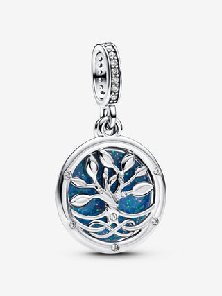 Glow in the Dark Family Tree Pendant Charm