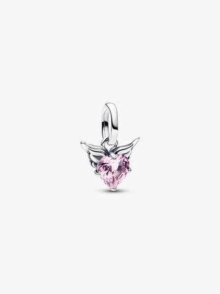 Mini Pendente Winged Heart Rosa Pandora ME