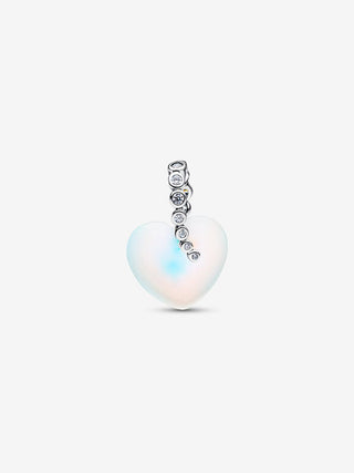 Charm Pendente Cuore e Stella Cadente