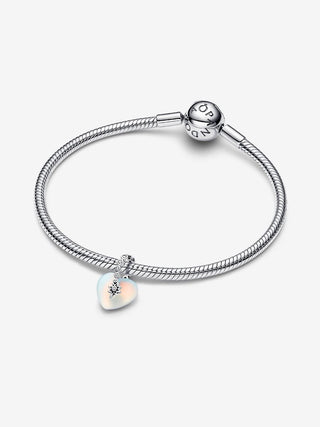 Charm Pendente Cuore e Stella Cadente