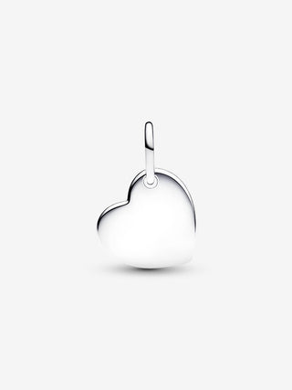 Charm Pendente Cuore con Pietra Miele Novembre da incidere
