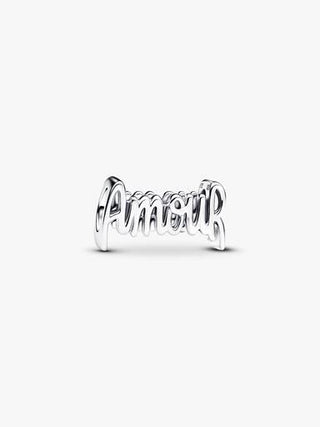 "Amour" Charm scritta