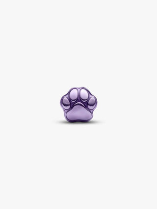 Mini Charm Zampa effetto metallico viola