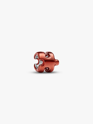 Mini Charm Puzzle effetto metallico arancione