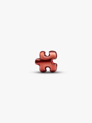 Mini Charm Puzzle effetto metallico arancione
