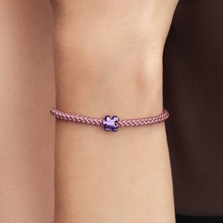 Mini Charm Puzzle effetto metallico viola