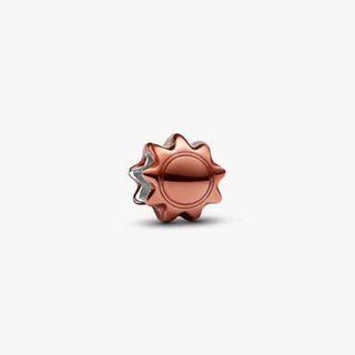 Mini Charm Sole effetto metallico arancione