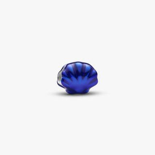 Mini Charm Conchiglia effetto metallico blu