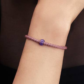 Mini Charm Infinito effetto metallico viola