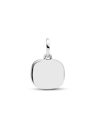 Charm Doppio Pendente Love in Argento Sterling con Lapislazzuli d'Imitazione e Zirconia Cubica Trasparente
