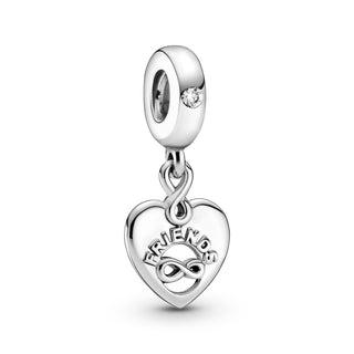 Pandora Charm pendente a cuore amiche per sempre