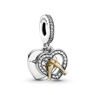 Pandora Charm pendente bicolore buon compleanno