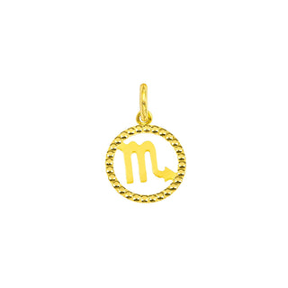 9 kt Gold Scorpio Charm