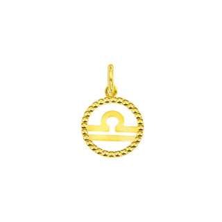 9 Kt Gold Libra Charm