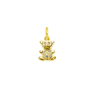 9 kt Gold and Zircon Bear Charm