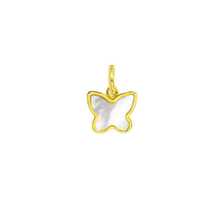 9kt Gold and Mother-of-Pearl Butterfly Charm