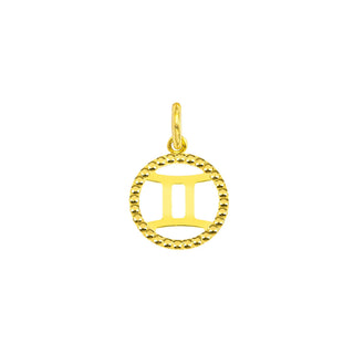 9kt Gold Gemini Charm