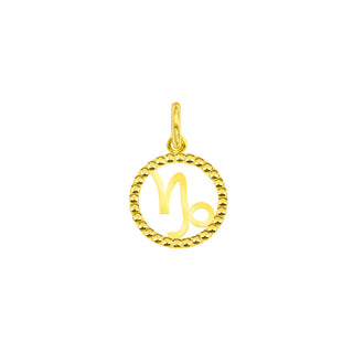 Capricorn Charm in 9 Kt Gold