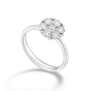 Anello 9kt Multipietra Seven Stone  Diamanti Lab Grown Ct. 0,91