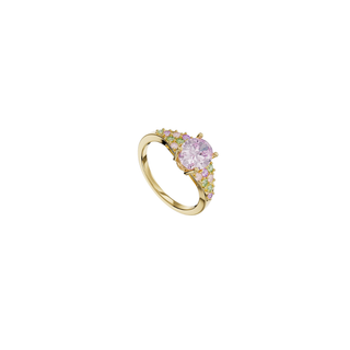 Anello Lilypad Argento Dorato