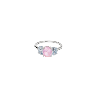 Floral Silver Trilogy Ring