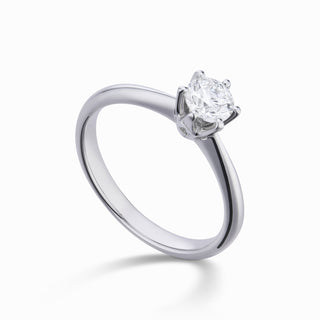 Anello Solitario Argento 925 Diamante Lab Grown Ct.0,15