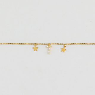 T Pavé Initial Bracelet