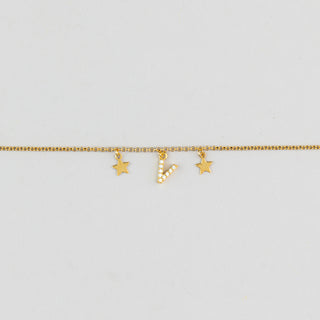 V Pave Initial Bracelet