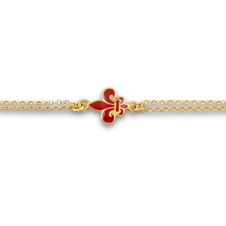 Red Florentine Lily Bracelet