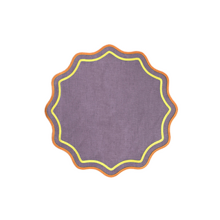 Set 2 Tovagliette / Set 2 Scalloped Placemats Viola Bord