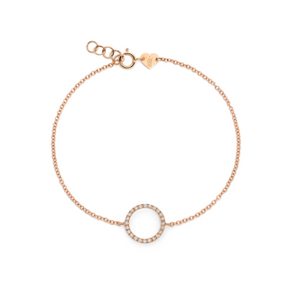 Bubble Bracelet In Gold Chain And Diamonds