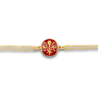 Florence Lily Tag Bracelet Red