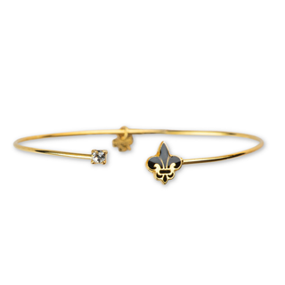 Bracciale Rigido Giglio Di Firenze Nero