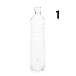 Assorted glass bottles The large bottle