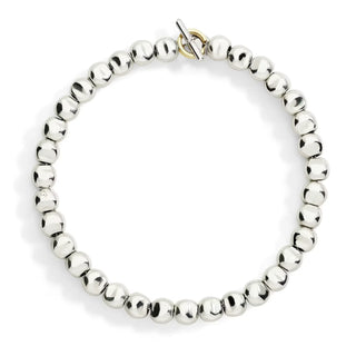 Bracciale Mini Pepita in Argento con Brisè in Oro Giallo 9K