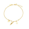 Heart Star Horn Pendant Bracelet