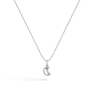 Collana Luna in Oro 9 Kt e Zirconi