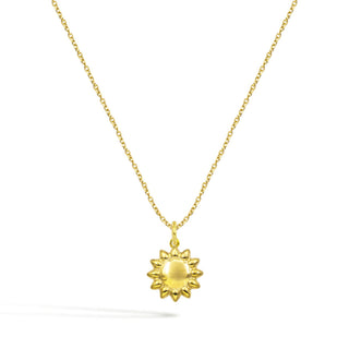 9K Gold Sun Necklace