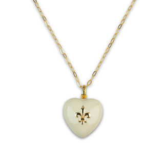 Collana Cuore Bubble Giglio Di Firenze Avorio