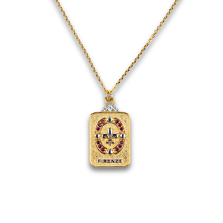 Florence Lily Tag Necklace