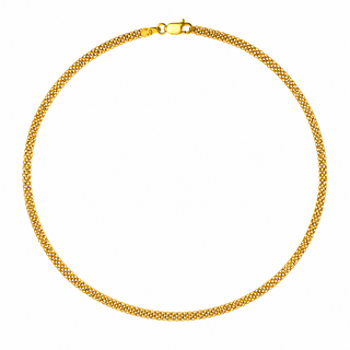 18kt Yellow Gold Flat Curb Chain – 60cm