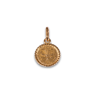 Small 18kt Gold Fiorino Torchon Charm