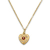 Collana Cuore Fiorito e Coccinella