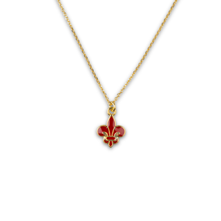 Red Florentine Lily Necklace