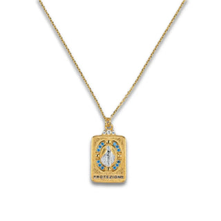 Collana Targhetta Madonna della Protezione